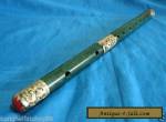Wonderful Chinese Tibet silver Jade Carved Dragon Flute for Sale
