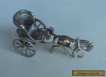 Antique Victorian Solid Silver Horse & Trap - Unusual Item for Sale