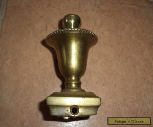 Item Antique brass finial bedhead / clock ? for Sale