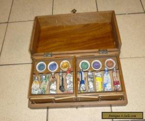 Item An Antique Artists Paint Box & Used Contents c1930s? for Sale