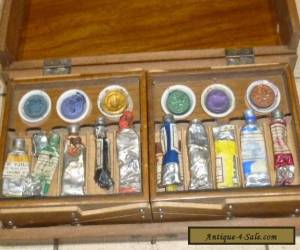 Item An Antique Artists Paint Box & Used Contents c1930s? for Sale