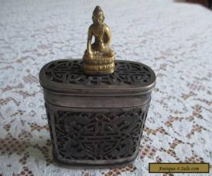 Item Chinese Antique Silver over Bone Snuff/Tobacco Box for Sale