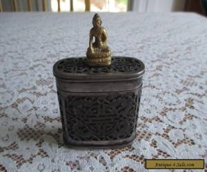 Item Chinese Antique Silver over Bone Snuff/Tobacco Box for Sale