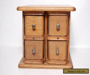 Item Antique Sewing Machine Drawers Cabinet 4 Drawer Chest Brass Pulls Clean Vintage for Sale