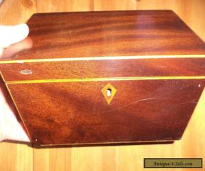 Item  Antique    wooden tea caddy box for Sale