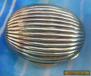 Item Vintage Tiffany & Co Sterling Pillbox Or Compact Shell Art Deco Design Signed for Sale