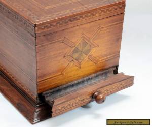 Item Stunning Inlaid Wooden Original Vintage Cigarette Box - Quality Craftsmanship. for Sale