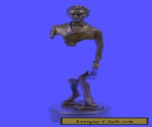 Item Johann Strauss Art Deco Bronze Abstract Sculpture Statue Signed Original Figure for Sale