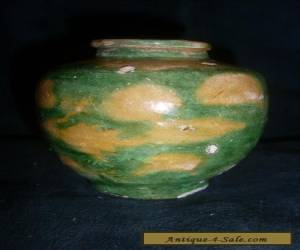Item Very Small Very Early Chinese Sancai Glaze Pot for Sale
