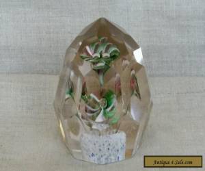 Item A lovely Antique Bohemian Faceted Paperweight for Sale