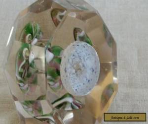 Item A lovely Antique Bohemian Faceted Paperweight for Sale