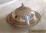 Antique Silver Serving Plater and Cover for Sale