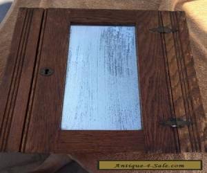Item  Antique Oak Medicine Cabinet With Mirror for Sale