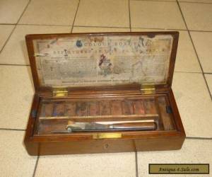 Item A Victorian Mahogany Artists Paint Box by Charles Roberson & Co c1880 for Sale