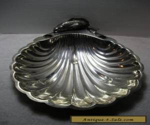Item Sheridan  Silverplate  Large Clamshell Serving Tray for Sale