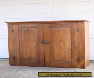Item Antique Primitive 19th Century Wood Cabinet for Sale