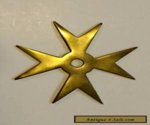 Item Vintage Brass Malta Star for Sale
