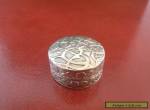 ANTIQUE / VINTAGE SOLID SILVER IRAQI PILL BOX for Sale