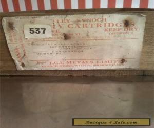 Item VINTAGE WOODEN BOX/CRATE 'ELEY SAFETY CARTRIDGES' for Sale