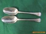 Antique GEORGIAN Sterling Silver SERVING Spoons,HALLMARKED  for Sale