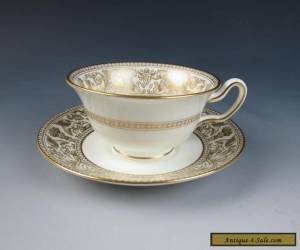 Item Wedgwood GOLD FLORENTINE CUP & SAUCER Porcelain England W4219 Dragons for Sale