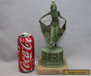 Item Art Deco Nouveau Frankart Nuart Girl Figure Bookend Statue for Sale