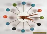 VINTAGE GEORGE NELSON HOWARD MILLER MIDCENTURY MODERN BALL CLOCK ATOMIC RETRO for Sale