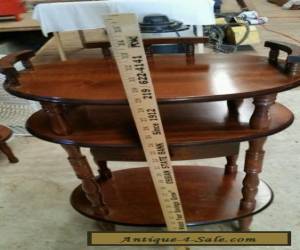 Item Vintage Wooden Pie Plant Telephone Stand With Drawer 3 Tier Table for Sale