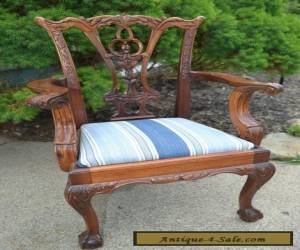 Item Vintage Child's Chippendale Style Arm Chair Georgian Furnishing Co Hand Made  for Sale