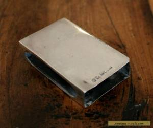 Item Antique Sterling Silver Matchbox Cover from the 1920s for Sale