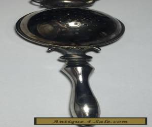 Item Vtg Godinger Silver Plated Hand Held Teapot Finial Tea Strainer 8" Spoon for Sale