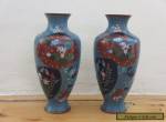 Immpressive Quality a pair Antique/Vintage Old Cloisonne Vase -- Rare  for Sale
