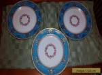 SET OF THREE BEAUTIFUL MINTON LUNCH PLATES 9 1/4" for Sale