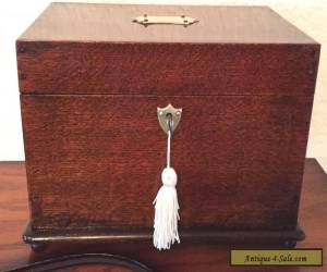 Item antique oak jewellery box for Sale