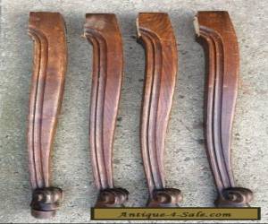Item SET OF 4 OAK CABRIOLET STYLE TABLE LEGS FOR YOUR PROJECT  for Sale