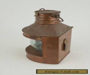 Item Tung Woo Starboard Lamp Lantern Brass & Copper (ST3) for Sale