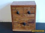 Vintage/Antique small Wooden Chest Of  Drawers  Apprentice Marquetry Piece. for Sale