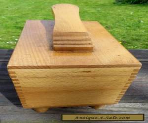 Item Antique1950s shoe cleaning box beech wood retro  for Sale