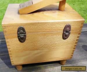 Item Antique1950s shoe cleaning box beech wood retro  for Sale