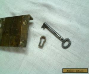 Item Vintage 1915 brass lock with key, chest,cabinet,box for Sale