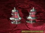 Pair of Hallmarked Silver Salt and Pepper Pots  for Sale