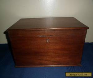 Item Large Antique Victorian 1800s Walnut Wood Document Box for Sale