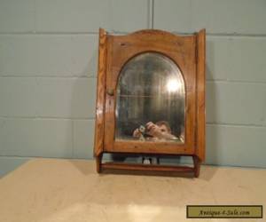 Item Vintage Medicine Cabinet Wood Antique Medicine Chest Mirror Early 1900s OAK  for Sale