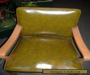 Item Heywood Wakefield Era Mid Century Modern Vinyl Arm Chair Vintage Antique for Sale