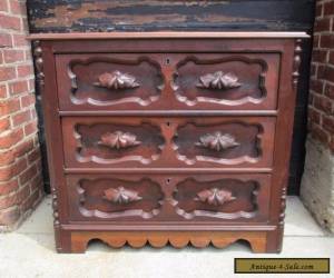 Item Antique Victorian Late 1800's Solid Walnut Dresser,Chest of Drawers for Sale