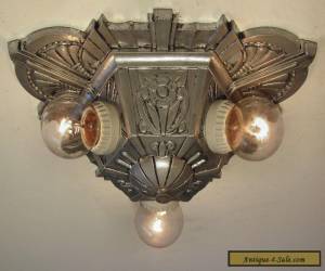 Item SPECTACULAR! Restored Antique ART DECO Lincoln Light Fixture - PAIR AVAILABLE for Sale