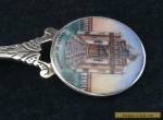 Antique solid silver and enamel spoon - Court of honour 1908 for Sale
