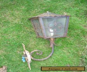 Item Vintage Antique Wall Mounted Outside Light Lamp for Restoration for Sale