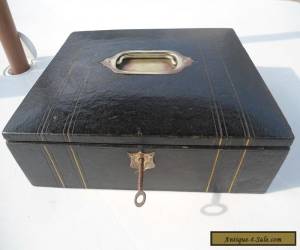 Item Antique Faux Leather Writing Box for Sale