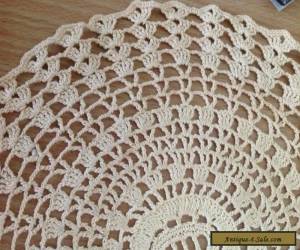 Item VINTAGE CROCHET  2 DOILIES - Coats Cotton 23.5 cm Ecru/beige colour  craft hats  for Sale